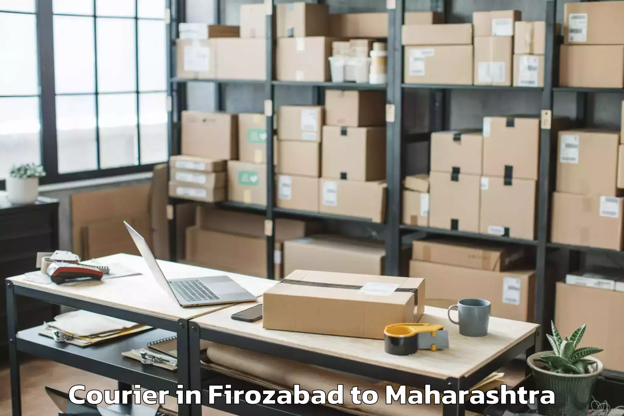 Leading Firozabad to Tirora Courier Provider